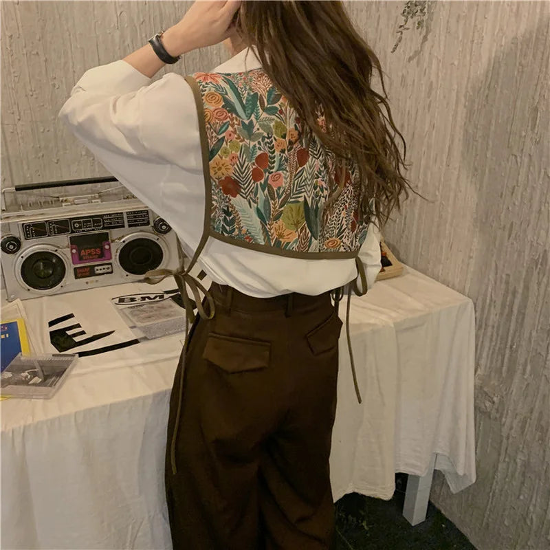 Streetwear Sleeveless Colorful Vest