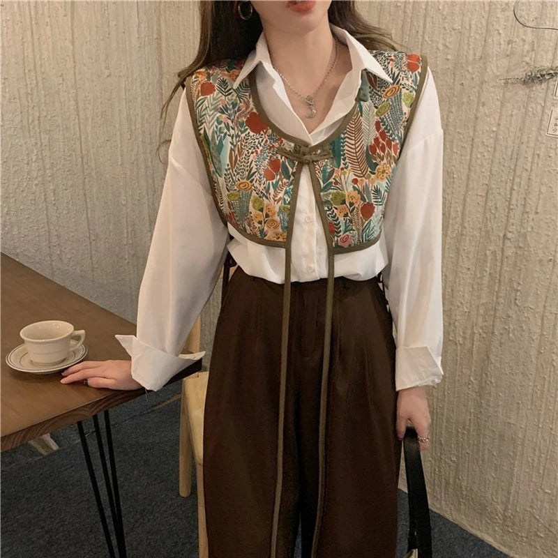 Streetwear Sleeveless Colorful Vest
