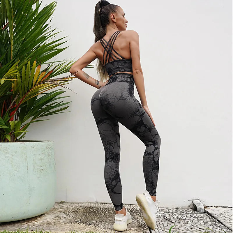 Seamless High Waist Hip Raise Fitness Suit