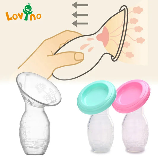 Baby Feeding Manual Breast Pump Partner Breast Collector Silicone Pumps